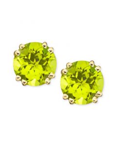 14k Gold Peridot Stud Earrings (4 ct. t.w.)