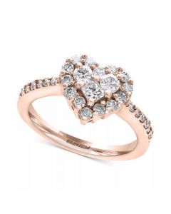 Classique by EFFY® Diamond Heart Ring (9/10 ct. t.w.) in in 14k White, Yellow, or Rose Gold