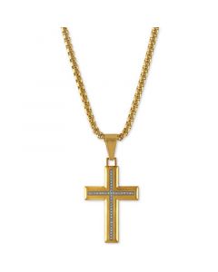 Diamond Cross Pendant Necklace (1/6 ct. t.w.) , Created for Macy's