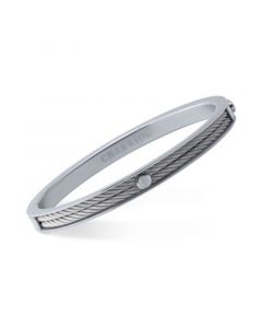 Women's Forever Stainless Steel Cable Bangle Bracelet