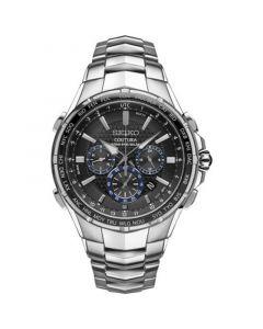 Men's Solar Chronograph Coutura Stainless Steel Bracelet Watch 45mm SSG009