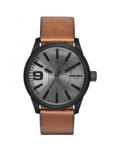 Men's Rasp Light Brown Leather Strap Watch 46x53mm DZ1764