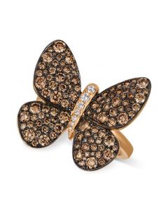 Chocolatier®  Chocolatier Diamond Butterfly Ring (1-7/8 ct. t.w.) in 14k Rose Gold