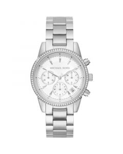 Women's Chronograph Ritz Stainless Steel Bracelet Watch 37mm MK6428/MK6357/MK6356