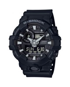 Men's Analog-Digital Black Resin Strap Watch 53x58mm GA-700-1B