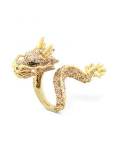 EFFY® Diamond Dragon Ring  (1 ct. t.w.) in 14k Gold