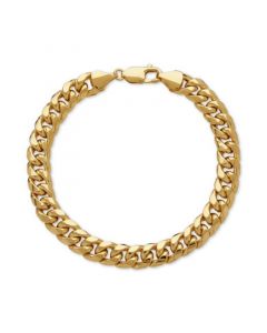 Men's Cuban Link Bracelet in 10k Gold