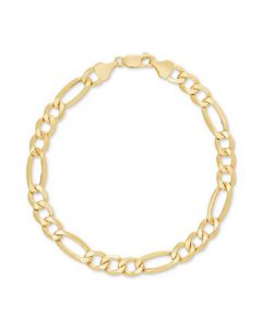 Men's Figaro Chain Bracelet in 10k Gold