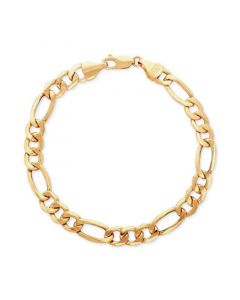 Men's Figaro Link Bracelet in 10k Gold