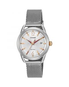 Drive from Citizen Eco-Drive Women's Stainless Steel Mesh Bracelet Watch 34mm FE6081-51A