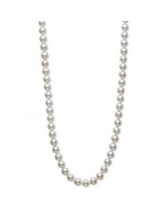 Pearl Necklace, 18" 14k Gold A+ Akoya Cultured Pearl Strand (8-8-1/2mm)