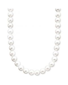 Pearl Necklace, 16" 14k Gold A+ Akoya Cultured Pearl Strand (6-6-1/2mm)