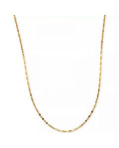 18" Polished Fancy Link Chain Necklace (1-3/8mm) in 14k Gold