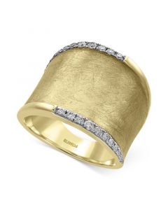 D'Oro by EFFY® Diamond Wide Band (1/4 ct. t.w.) in 14k Gold