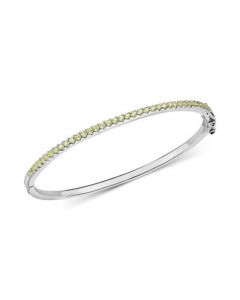 Peridot Bangle Bracelet (1-1/5 ct. t.w.) in Sterling Silver