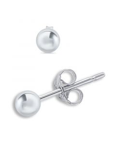 Ball Stud Earrings (6 mm) in Sterling Silver, Created for Macy's