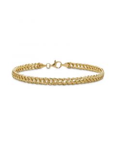 Circle Braided Bracelet in 14k Gold