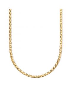 14k Gold Diamond-Cut Popcorn Necklace (1-5/8mm)