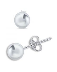 Ball Stud Earrings (10mm) in Sterling Silver, Created for Macy's