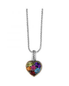 EFFY® Balissima Multi-Gemstone Pendant Necklace (2 ct. t.w.) in Sterling Silver and 18k Gold