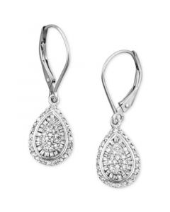 Diamond Teardrop Earrings (1/2 ct. t.w.) in 14k White, Yellow or Rose Gold, Created for Macy's