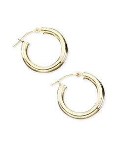 14k Gold Hoop Earrings (18mm)