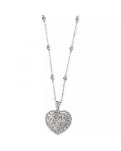 Bouquet by EFFY® Diamond Heart Pendant Necklace (1-1/8 ct. t.w.) in 14k White Gold or 14k Rose Gold