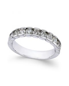 Diamond Channel-Set Band (1 ct. t.w.) in 14k White Gold