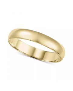 14k Gold Ring, 4mm Wedding Band