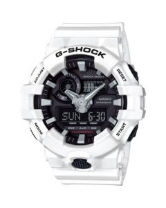 Men's Analog-Digital White Resin Strap Watch 54mm GA700-7A