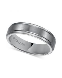 Men's Tungsten Carbide Ring, 6mm Comfort Fit Wedding Band