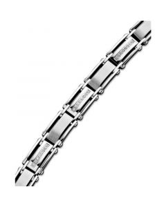 Men's Diamond Bracelet in Stainless Steel (1/2 ct. t.w.)