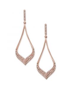 Pavé Rose by EFFY® Diamond Drop Earrings (1/3 ct. t.w.) in 14k Rose Gold