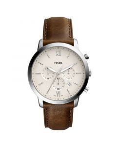 Men's Neutra Chronograph Brown Leather Strap Watch 44mm