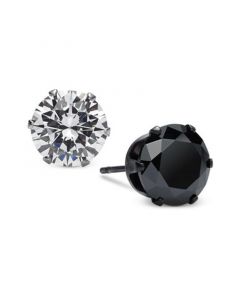 Men's Two-Tone 2-Pc. Set Cubic Zirconia Stud Earrings