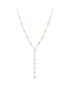 EFFY® Cultured Freshwater Pearl (5, 6, & 7mm) Lariat Necklace in 14k Gold