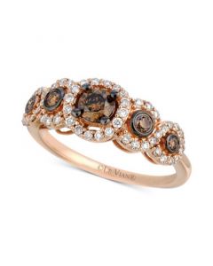 Chocolatier® Diamond Ring (3/4 ct. t.w.) in 14k Rose Gold