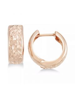 Textured Wide Huggie Hoop Earrings