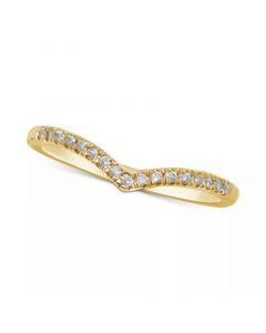 Diamond "V" Stackable Ring (1/10 ct. t.w.)