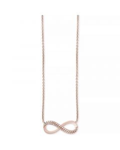 EFFY® Diamond Infinity Pendant Necklace (1/8 ct. t.w.) in 14k Rose Gold