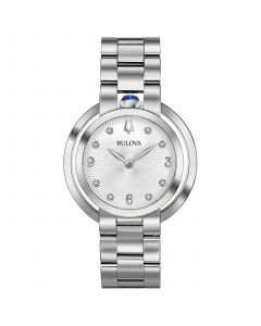 Women's Rubaiyat Diamond-Accent Stainless Steel Bracelet Watch 35mm