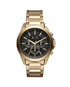 Men's Chronograph  Gold-Tone Stainless Steel Bracelet Watch 44mm