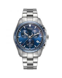 Men's Swiss Chronograph Hyperchrome Stainless Steel Bracelet Watch 45mm