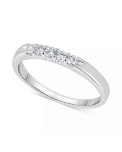 Diamond Five-Stone Ring (1/4 ct. t.w.) in 14k White Gold