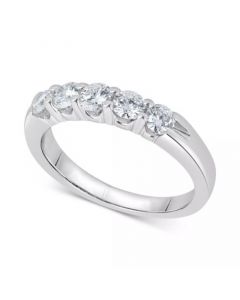 Diamond Five-Stone Ring (3/4 ct. t.w.) in 14k White Gold