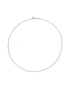 14k White Gold Necklace (1-1/6mm), 16-20" Singapore Chain