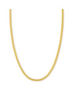 24" Franco Chain Necklace in 14k Gold