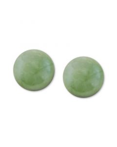 14k Gold Earrings, Jade Studs