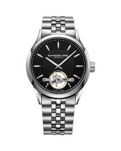 Men's Swiss Automatic Freelancer Stainless Steel Bracelet Watch 42mm