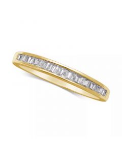 Diamond Baguette Band (1/7 ct. t.w.) in 14k White Gold, Gold, or Rose Gold